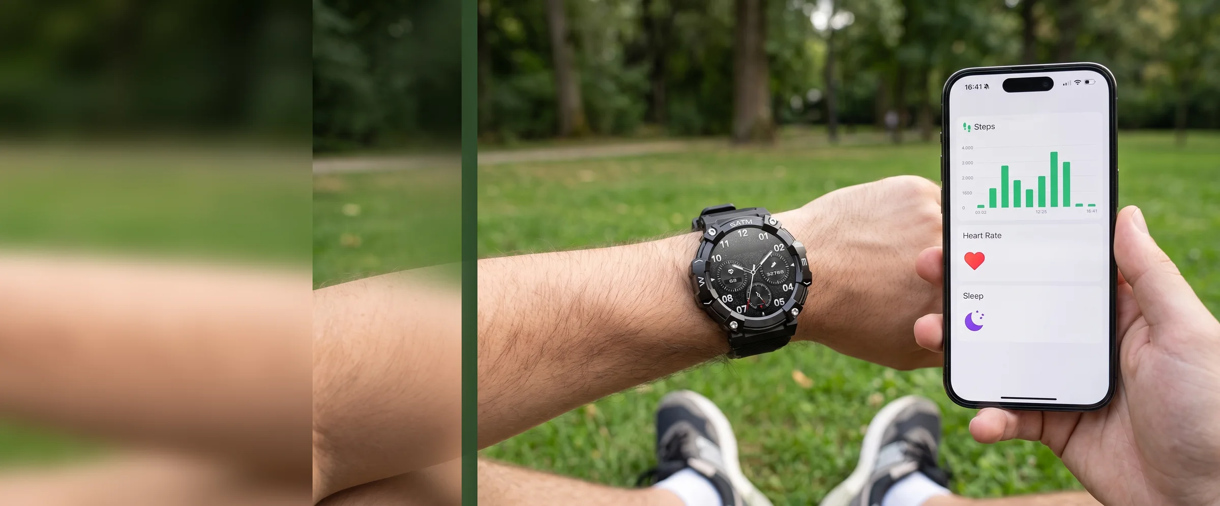 Vantrek X1 rugged smartwatch worn outdoors