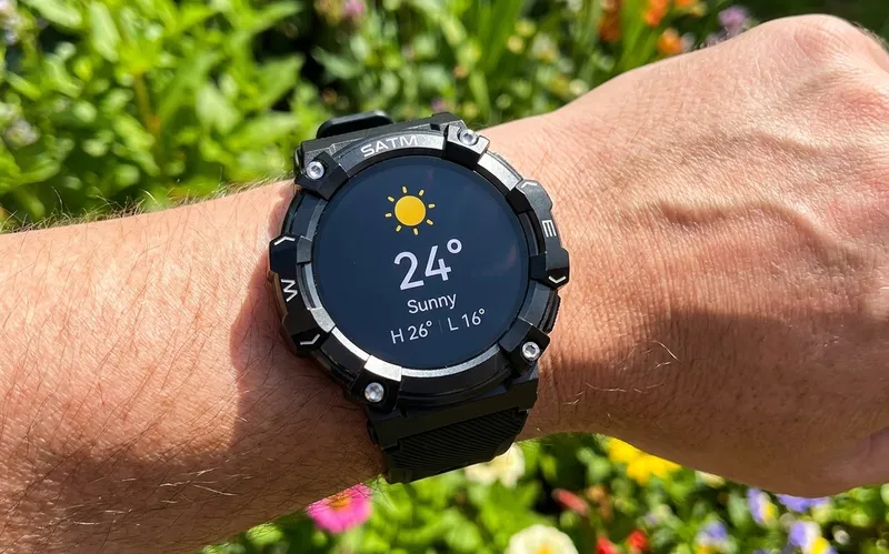Checking weather and alerts on Vantrek X1